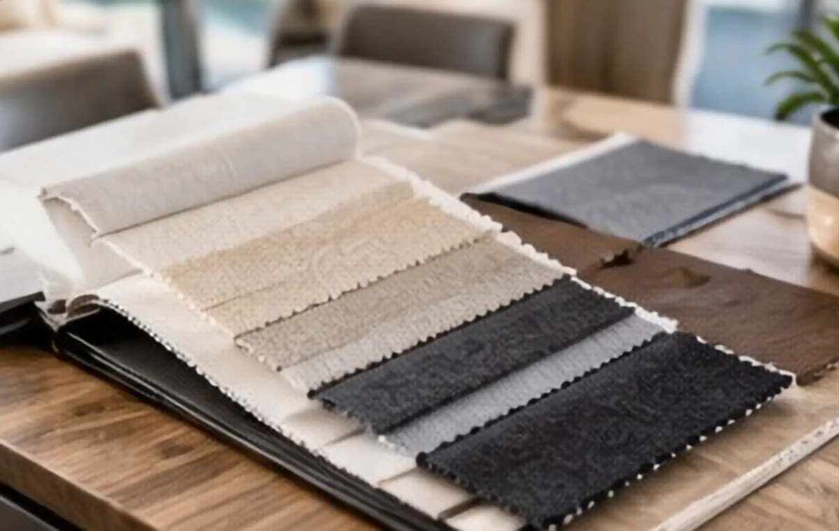 Commercial shade fabric swatch book