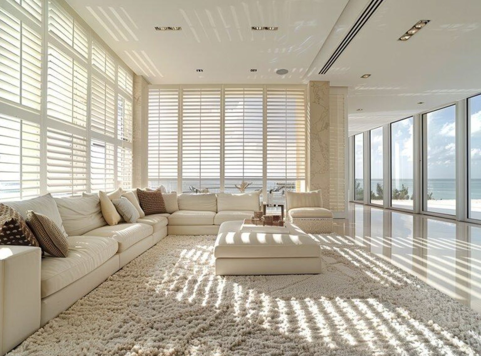 Window treatments in a Coral Gables, FL Mediterranean-style home